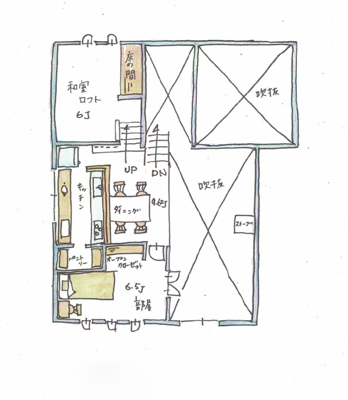 間取り図イラスト